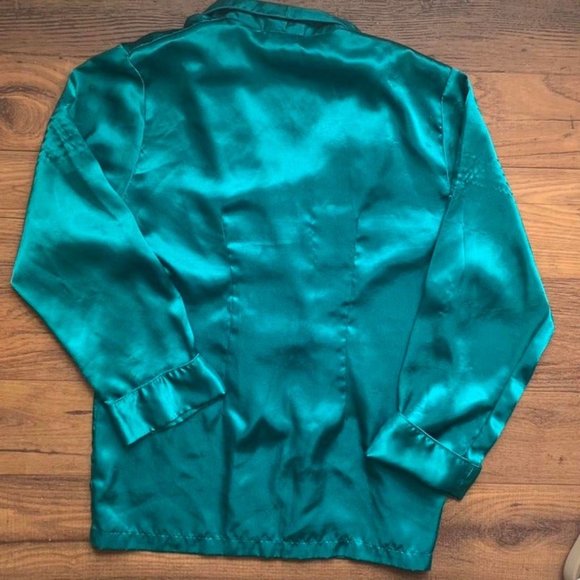 Vintage Victorias Secret turquoise blazer robe - Picture 4 of 4